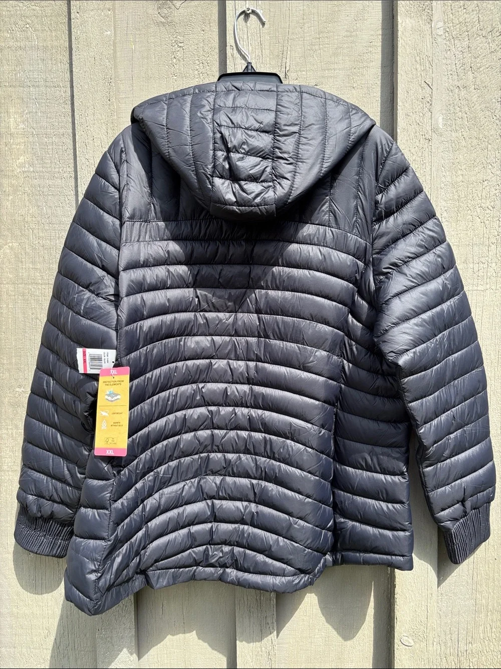 ZeroXPosur  Hooded Puffer Jacket for Women Black Size XXL